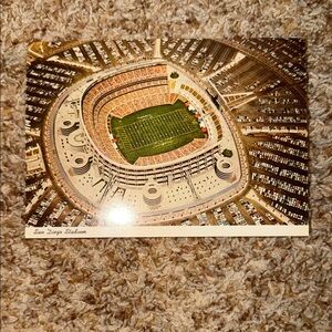 1960 San Diego California Vintage Postcard Stadium Mission Valley Football Field